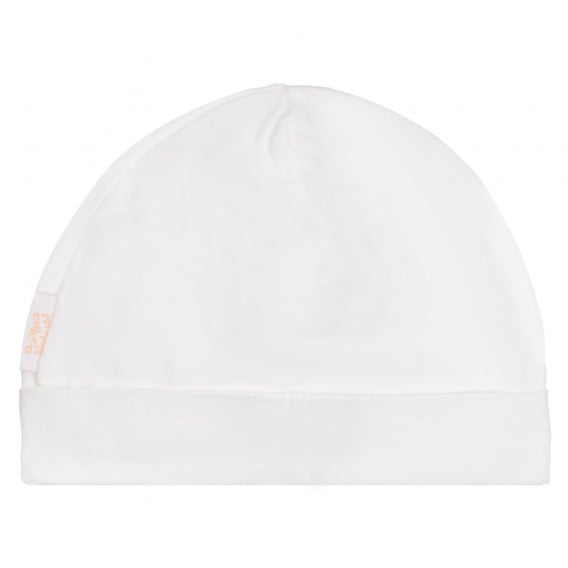 Βαμβακερό καπέλο με στρίφωμα για μωρό, λευκό Chicco 254224 