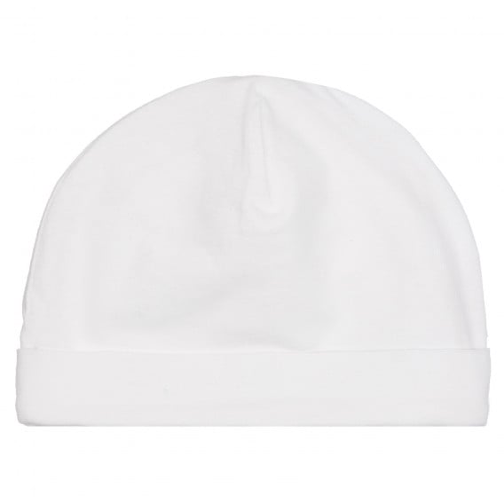 Βαμβακερό καπέλο με στρίφωμα για μωρό, λευκό Chicco 254226 3