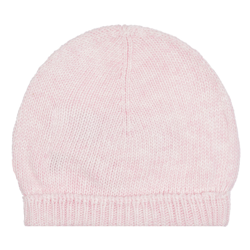 Πλεκτό καπέλο με στρίφωμα, ανοιχτό ροζ  254242