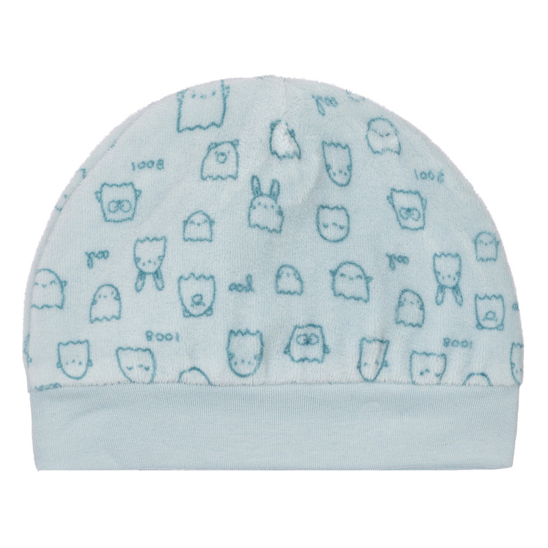 Καπέλο με animal print για μωρό, γαλάζιο  254287