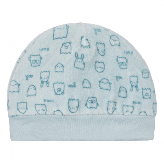 Καπέλο με animal print για μωρό, γαλάζιο Chicco 254288 2