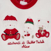 Χριστουγεννιάτικο βρεφικό σετ Chicco με βαμβακερή μπλούζα και κλειστό παντελόνι με αρκουδάκια  Chicco 254508 3