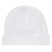 Βαμβακερό καπέλο με απλικέ αρκούδα, λευκό Chicco 254710 3