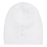 Πλεκτό παιδικό καπέλο, λευκό Chicco 254714 