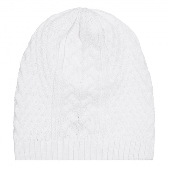 Πλεκτό παιδικό καπέλο, λευκό Chicco 254714 