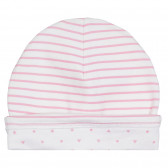 Βαμβακερό καπέλο με φιγούρα για μωρό, σε λευκό χρώμα Chicco 254750 