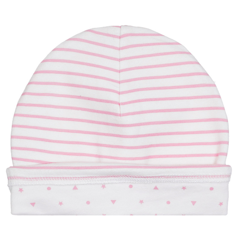 Βαμβακερό καπέλο με φιγούρα για μωρό, σε λευκό χρώμα  254750