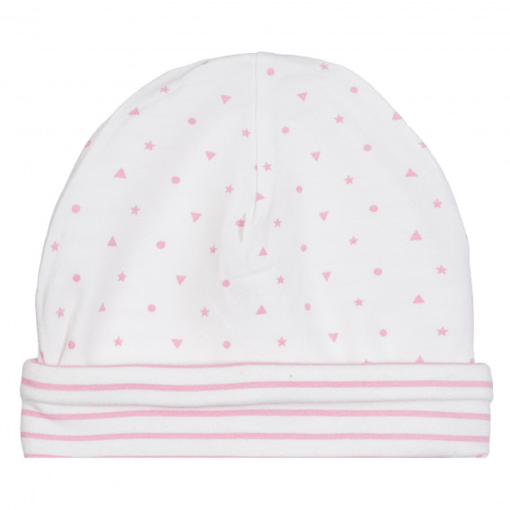 Βαμβακερό καπέλο με φιγούρα για μωρό, σε λευκό χρώμα Chicco 254751 3