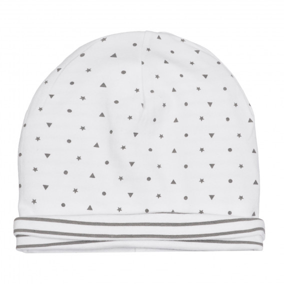 Βαμβακερό καπέλο με φιγούρα για μωρό, σε λευκό χρώμα Chicco 254754 2