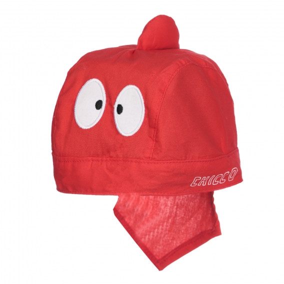 Βαμβακερό παιδικό καπέλο, κόκκινο Chicco 254854 