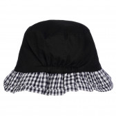 Βαμβακερό καπέλο με καρό τόνους για μωρό, μαύρο Chicco 254930 2