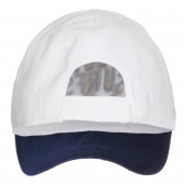 Βαμβακερό καπέλο με γείσο, λευκό Chicco 254955 2