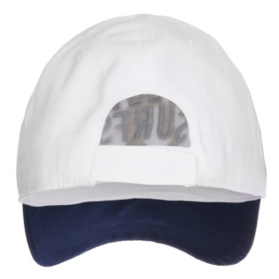 Βαμβακερό καπέλο με γείσο, λευκό Chicco 254955 2