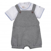Βαμβακερό σετ μπλουζάκι και φόρμες για ένα μωρό Chicco 255032 