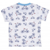 Βαμβακερό σετ μπλουζάκι και σορτς σε λευκό και μπλε χρώμα για μωρό Chicco 255089 5