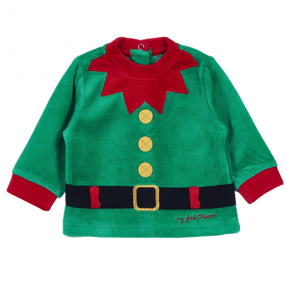 Χριστουγεννιάτικη στολή ξωτικού για ένα μωρό, πολύχρωμη Chicco 255148 2