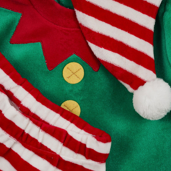 Χριστουγεννιάτικη στολή ξωτικού για ένα μωρό, πολύχρωμη Chicco 255150 3