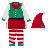 Χριστουγεννιάτικη στολή ξωτικού για κοριτσάκι, πολύχρωμη Chicco 255156 
