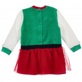 Χριστουγεννιάτικη στολή ξωτικού για κοριτσάκι, πολύχρωμη Chicco 255158 4