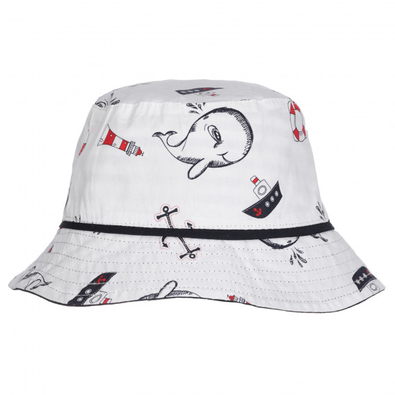 Βαμβακερό καπέλο με στάμπα θάλασσας για μωρό, πολύχρωμο Chicco 255338 3