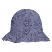 Βαμβακερό καπέλο με floral print για μωρό, σε μπλε χρώμα Chicco 255425 
