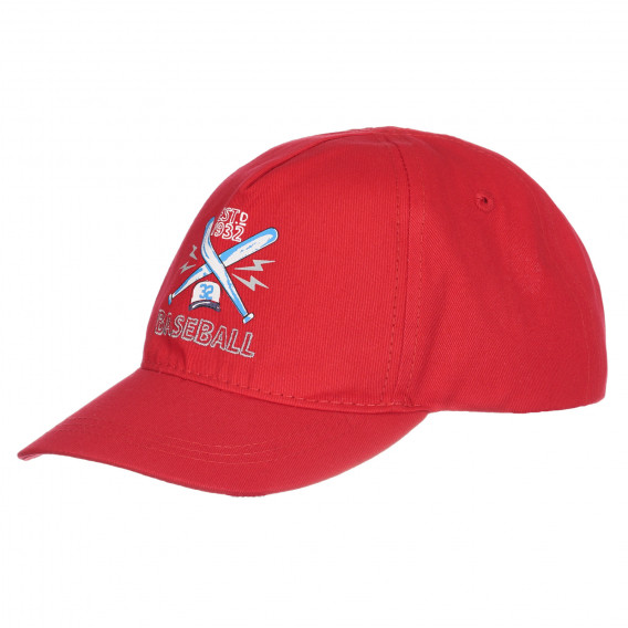 Βαμβακερό καπέλο BASEBALL με γείσο, κόκκινο Chicco 255440 