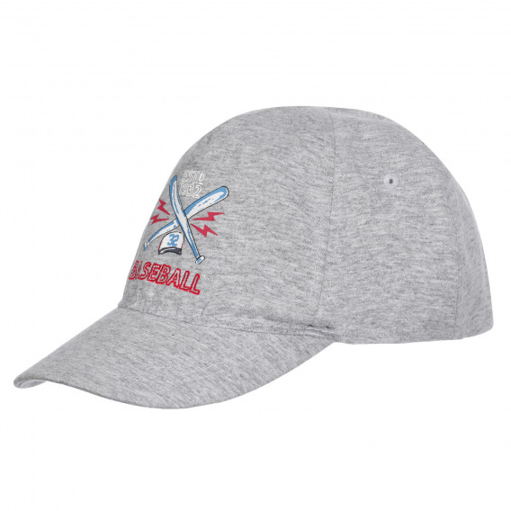 Βαμβακερό καπέλο BASEBALL με γείσο, γκρι Chicco 255443 