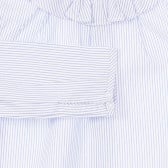 Βαμβακερή ριγέ μπλούζα Chicco με βολάν σε λευκό και μπλε Chicco 255544 2