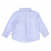 Βαμβακερό καρό πουκάμισο Chicco σε μπλε και λευκό για μωρό Chicco 255630 4