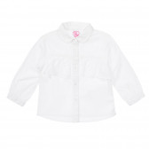 Chicco λευκό βρεφικό βαμβακερό πουκάμισο με κουμπιά  Chicco 255662 