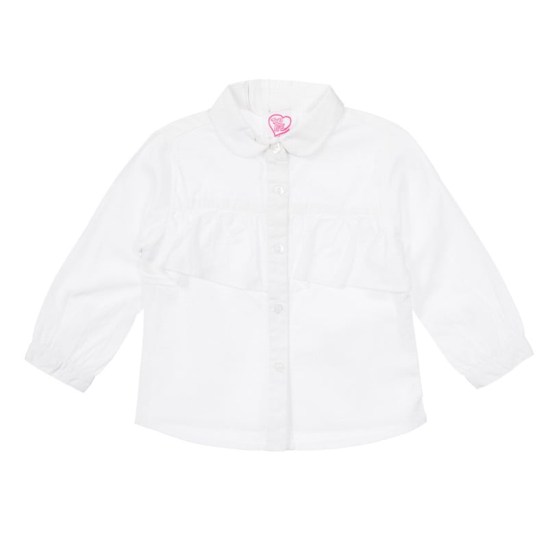 Chicco λευκό βρεφικό βαμβακερό πουκάμισο με κουμπιά   255662
