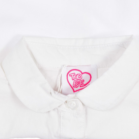 Chicco λευκό βρεφικό βαμβακερό πουκάμισο με κουμπιά  Chicco 255664 3
