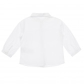 Chicco λευκό βρεφικό βαμβακερό πουκάμισο με κουμπιά  Chicco 255665 4