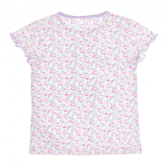Βαμβακερές πιτζάμες Chicco "HELLO GIRL" σε μωβ και λευκό χρώμα για μωρό Chicco 255776 5