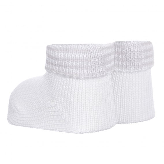 Πλεκτές κάλτσες για μωρό, σε λευκό χρώμα Chicco 255892 3