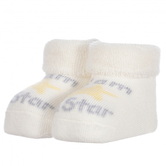 Πλεκτές κάλτσες I AM A STAR για μωρό, μπεζ Chicco 255900 2