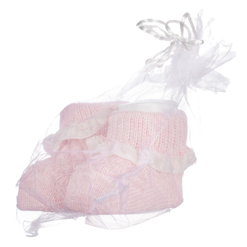 Πλεκτές κάλτσες μωρού, σε ροζ χρώμα  255908
