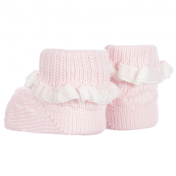 Πλεκτές κάλτσες μωρού, σε ροζ χρώμα Chicco 255910 3