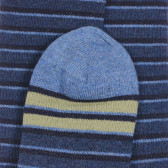Βαμβακερές ριγέ κάλτσες με μήκος 3/4, μπλε Chicco 255921 2