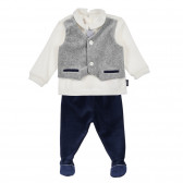 Βαμβακερό μωρό σε λευκό και μπλε χρώμα. Chicco 255983 