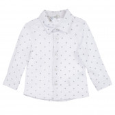 Βαμβακερό πουκάμισο με βρεφικό παντελόνι σε λευκό και μπλε χρώμα Chicco 256010 2