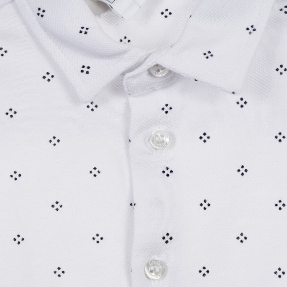 Βαμβακερό πουκάμισο με βρεφικό παντελόνι σε λευκό και μπλε χρώμα Chicco 256012 3
