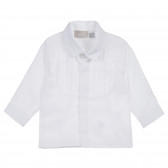 Βαμβακερό σετ πουκάμισο και παιδικό παντελόνι σε λευκό και μπλε χρώμα Chicco 256028 2