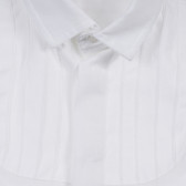 Βαμβακερό σετ πουκάμισο και παιδικό παντελόνι σε λευκό και μπλε χρώμα Chicco 256030 3