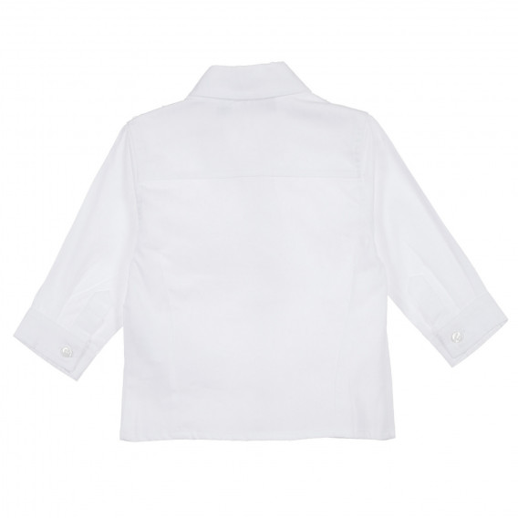 Βαμβακερό σετ πουκάμισο και παιδικό παντελόνι σε λευκό και μπλε χρώμα Chicco 256032 5