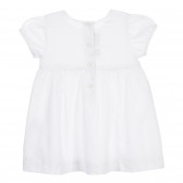 Βαμβακερό φόρεμα με καρδιές για μωρό, λευκό Chicco 256058 4
