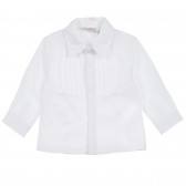 Βαμβακερό σετ πουκάμισο και βρεφικό παντελόνι, λευκό Chicco 256060 2