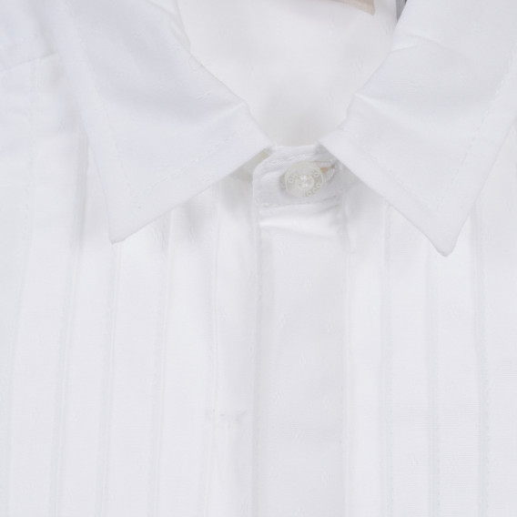 Βαμβακερό σετ πουκάμισο και βρεφικό παντελόνι, λευκό Chicco 256062 3
