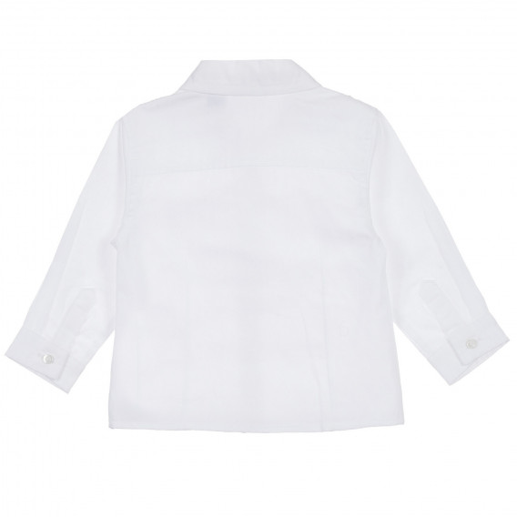 Βαμβακερό σετ πουκάμισο και βρεφικό παντελόνι, λευκό Chicco 256064 5