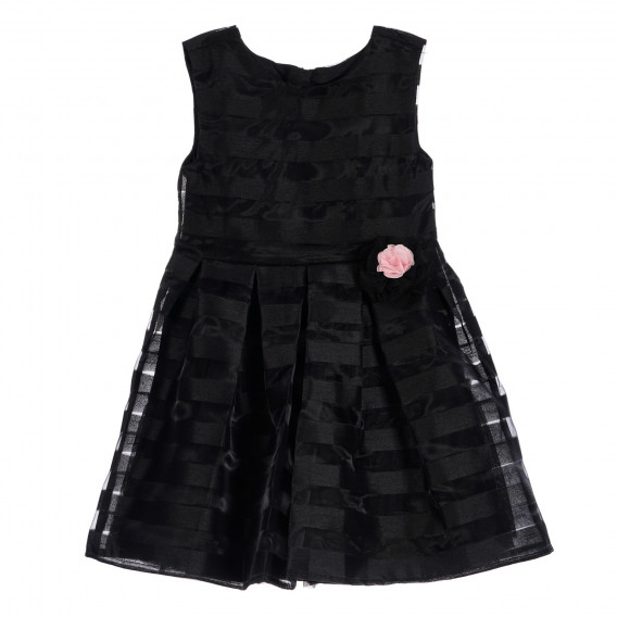 Βαμβακερό φόρεμα για μωρό, μαύρο Chicco 256089 